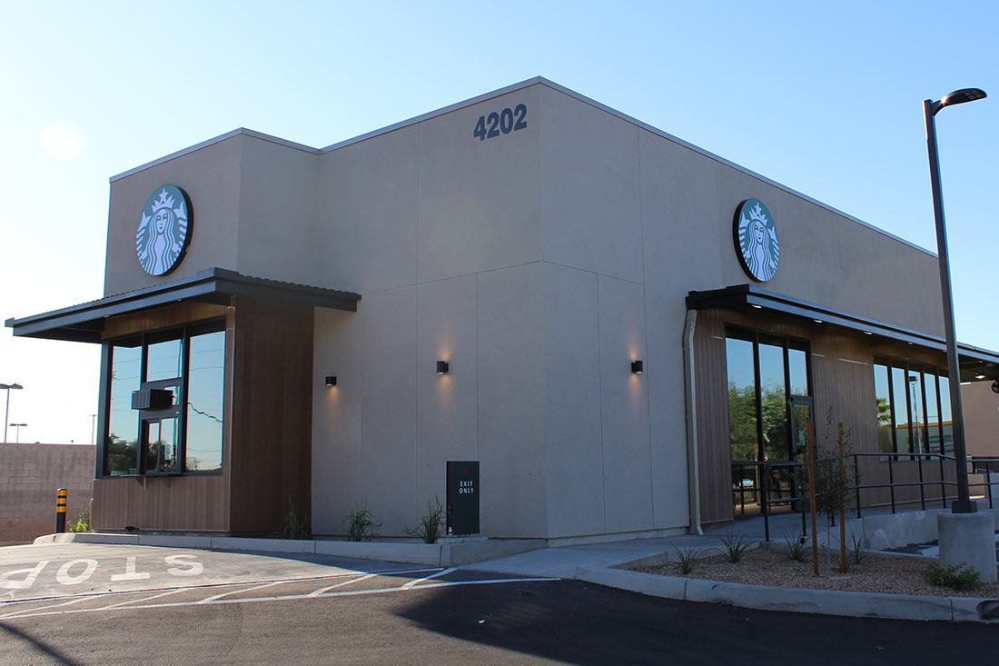 Starbucks storefront exterior